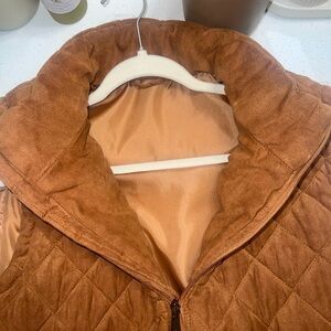 Clean Quilted H&M Puffer Jacket Suede-Look / Minimal / Everyday Essential